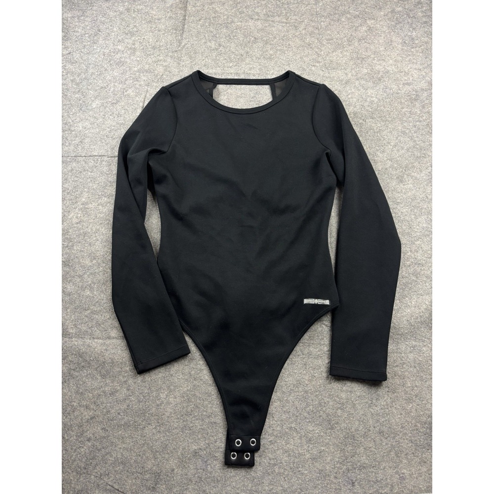 Hudson Jeans Women's XS/S? Black Bodysuit Knot Back minimalist‎ Sexy Capsule